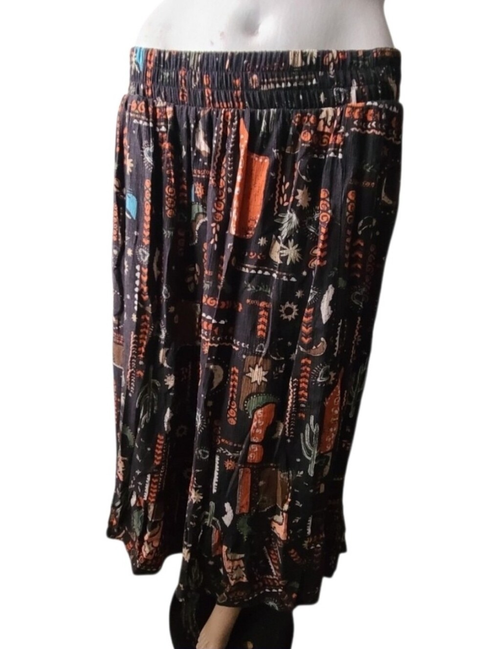 TORRID NWT Zwina Icons Western Boho Hi-Low Gauze Skirt Size 0 (L/0X)